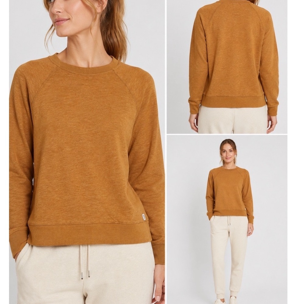 Vuori Halo Crew Sweatshirt Dreamknit
Goldenrod Heather Size XL Athleisure Fall